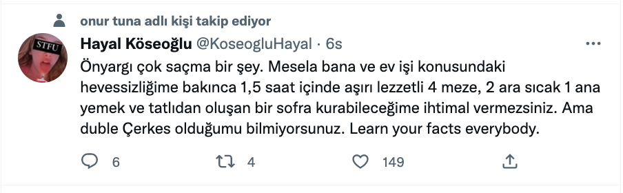 hayal koseoglu onyargi paylasimi ile gundem oldu